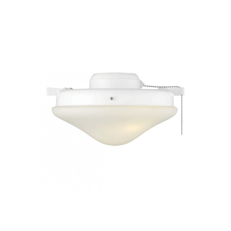 Ventilateur d'éclairage blanc 2 lumières Meridian, Blanc