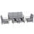 Vanwagenen 5-Person Patio Conversation Set With Cushion-783643322