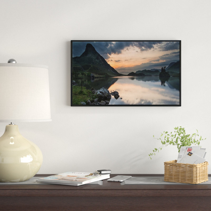 «Stunning Sunrise over Lake Panorama», reproduction de photo sur toile, H 16 po x l 32 po x P 1 po