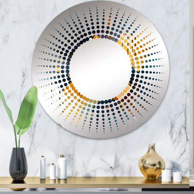 Miroir d'appoint géométrique sans cadre
