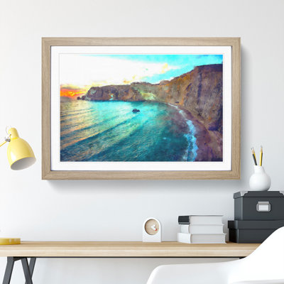 Cliffs in Ponza in Italy - Picture Frame Graphic Art