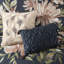 Édredon 8 pièces bleu marine très grand - Shabby Chic 2 taies décoratives, coussins et jupe de lit assortis Lavable à la machine à motif floral grand motif décoratif