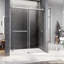 Porte de douche coulissante double sans cadre de 61 à 65 po x H 76 po-85011296