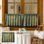 Kbndieu Romantic Printed CurtainKitchen Curtain Cute Spring and Summer Bright and Colorful Kitchen Decoration Short Translucent Retros Coffee Shop Curtain 100x60cm