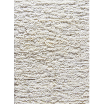Turbulences Wool Area Rug in Ecru