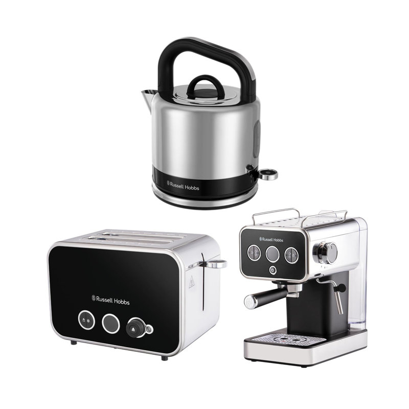 RUSSELL HOBBS DISTINCTIONS BREAKFAST SET WITH COFFEE, Black