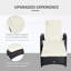 Chaise longue avec roulettes et coussin moelleux-2024235417
