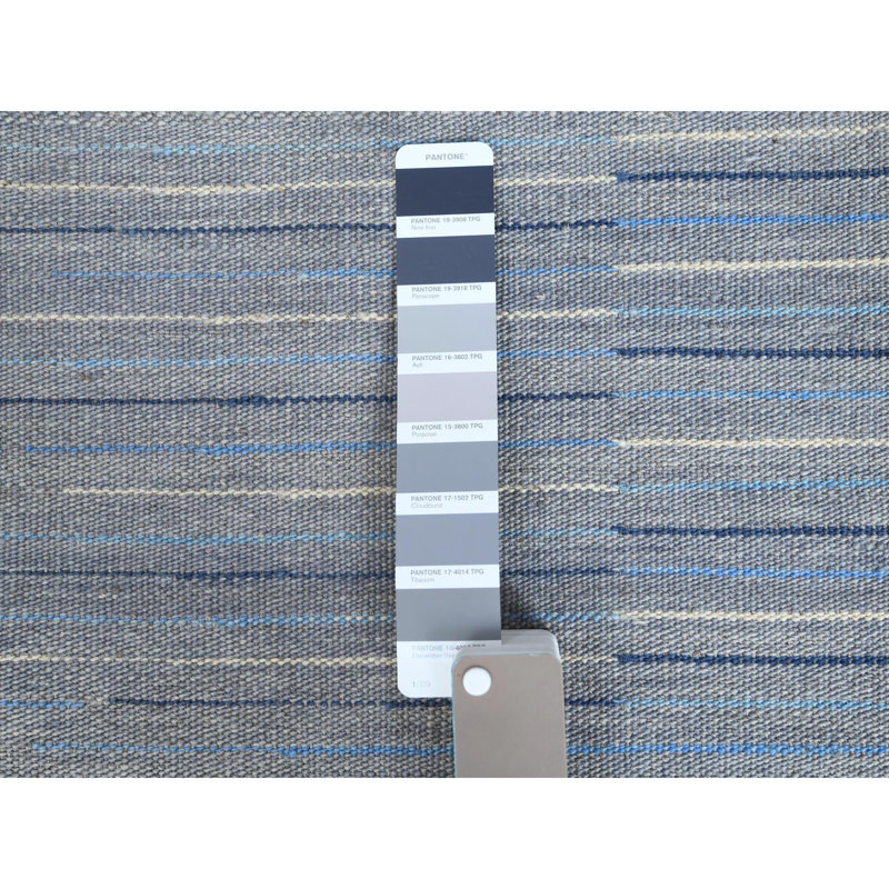 Tapis tissé à la main 6 pi 4 po x 9 pi 1 po à rayures nomades 94059AF0D5D146D392522FEA62A059DE