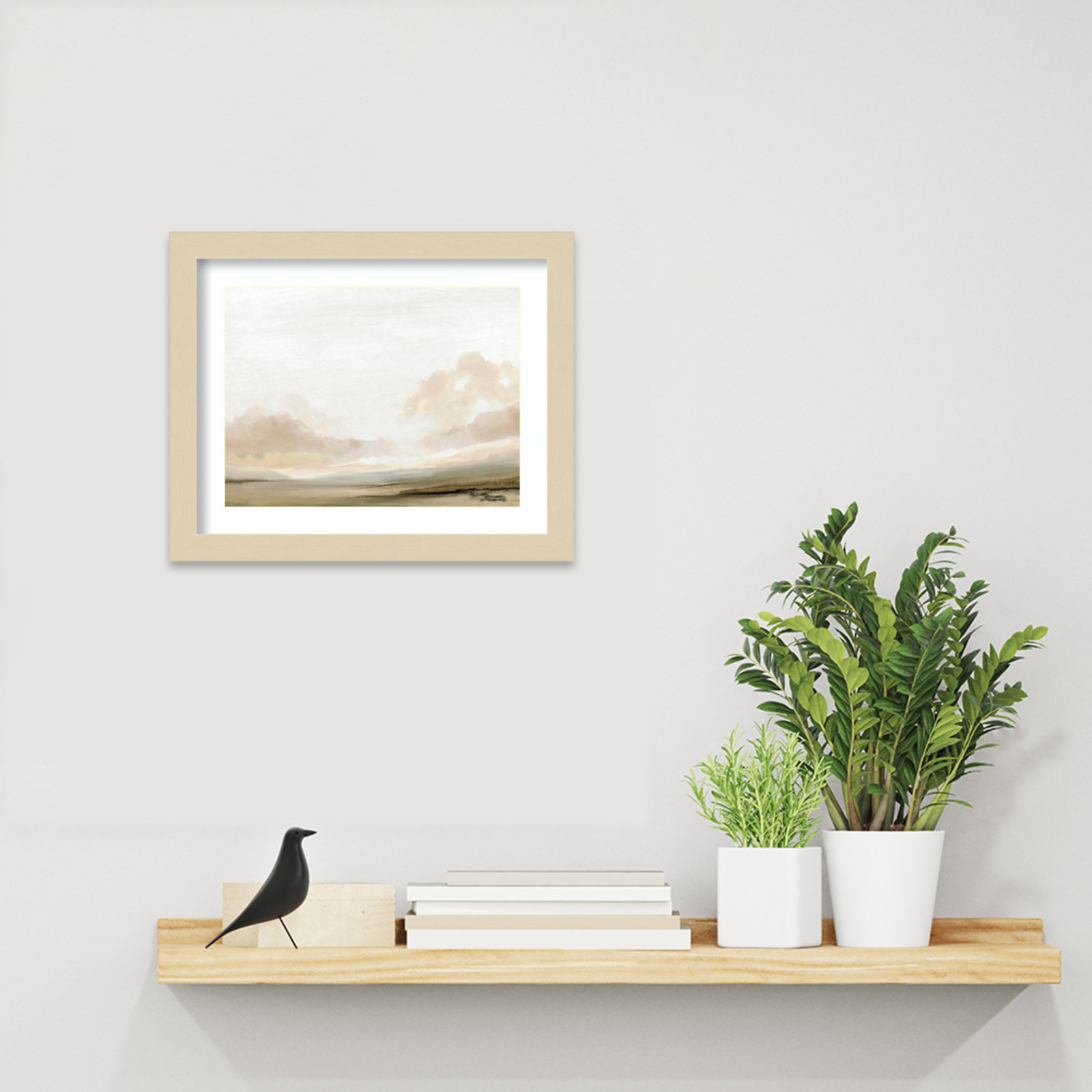 Southern Landscape by Dan Hobday, 11" H x 13" W x 1" D, Brown