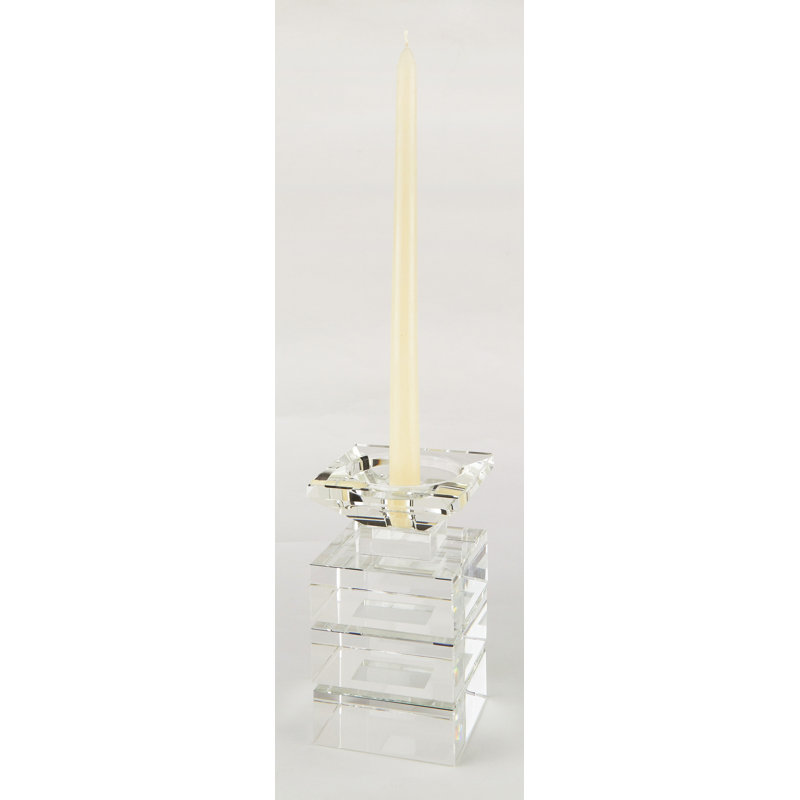 Candlestick, 8" H x 4" W x 4" D