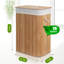 Panier à linge en bambou naturel avec couvercle et poignées, doublure amovible, idéal pour la salle de bain, la chambre à coucher et la salle de lavage-700364861-700364863