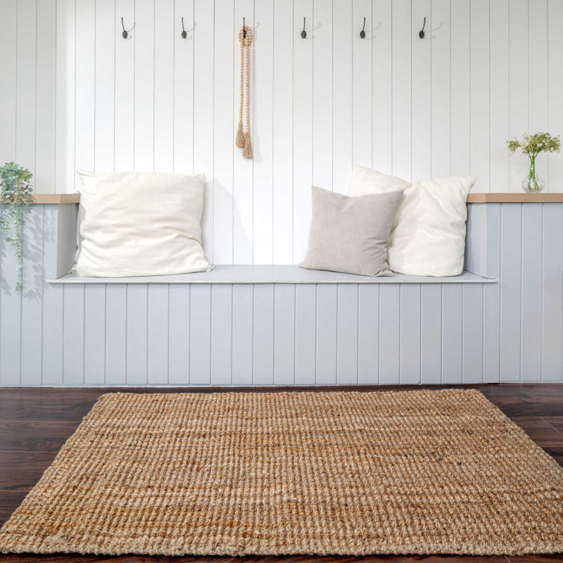 Sisal Handwoven Brown Indoor Rug, Rectangle 80 cm x 150 cm
