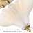 2-Light Gold Semi Flush Mount Ceiling Light with Frosted Glass Shade