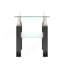 Table basse moderne en verre trempé, table de bout, table carrée