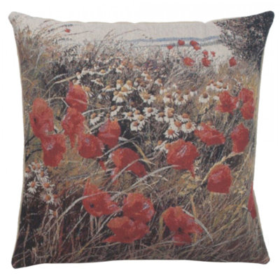 Floral Cotton Blend Pillow Cover