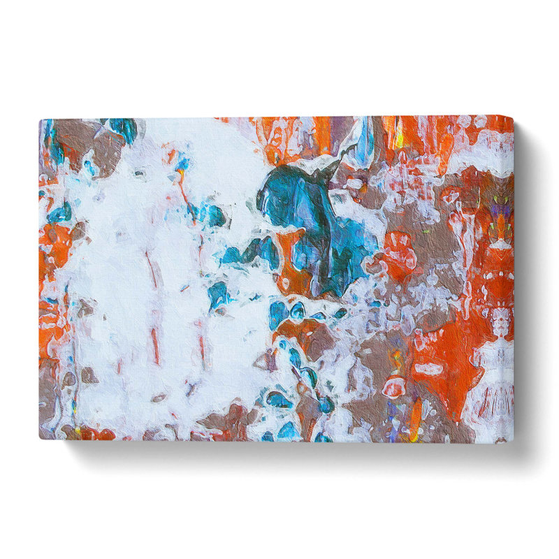 Abstract Art Painting Vol.144 by S. Johnson - Wrapped Canvas Painting, 50 cm H x 76 cm W