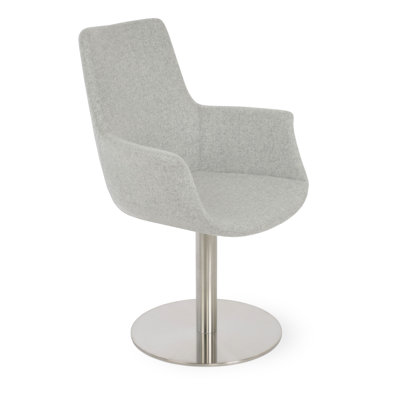 Chaise avec accoudoirs rembourrée