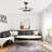 31.5" Caged Ceiling Fan with Dimmable LED Lights and Remote Control