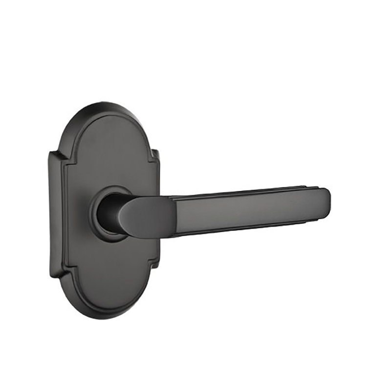 Levier de porte avec rosette Milano, Droite, Dos plat