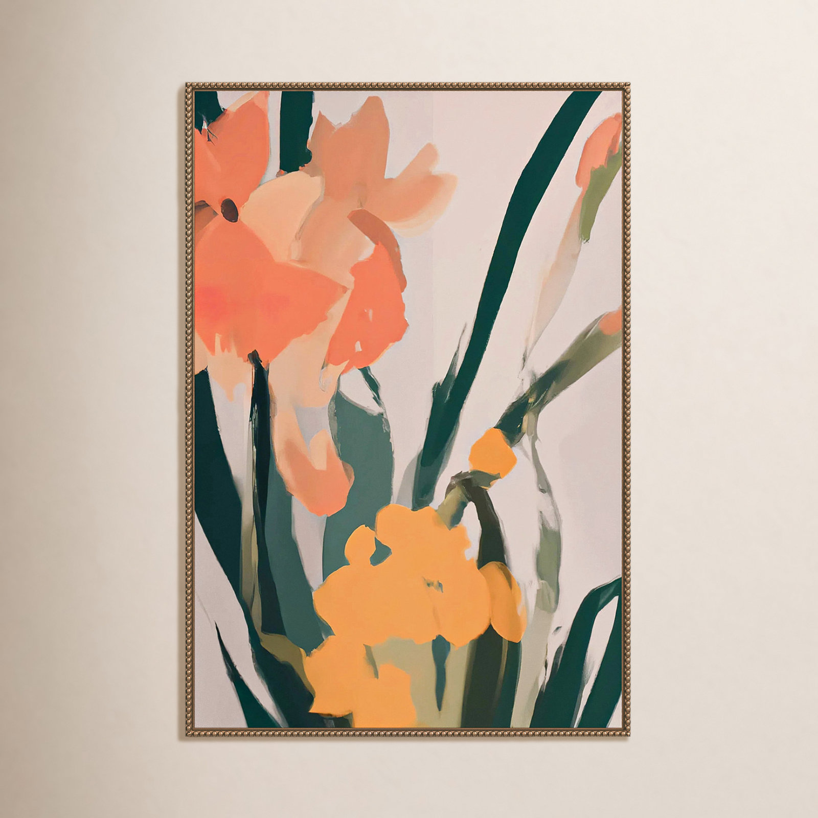 Sancerre "Flower Petals Abstract" Canvas Print, 33" H x 23" W x 2" D