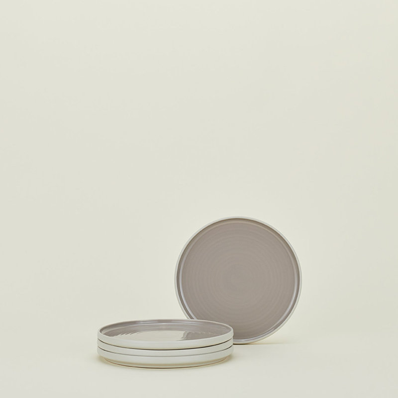 Essential Dinnerware 16 Piece Set, Light Gray