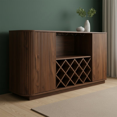 58-inch Modern Wave Curve Sideboard by George Oliver