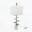 D15x29.5" Verdant Agate-Slice Table Lamp w/ Marble Base