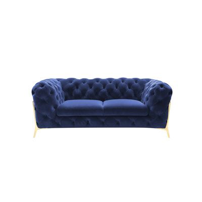 Soule - Transitional Velvet Loveseat