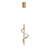 Modern Gold Chandelier with Metal Body, Adjustable Height 19.7 to 39.4 inches | SMD LED Socket 11W 3000K | Elegant Design for Living Room, Dining Room & Entryway | Stylish Home Lighting Fixture-2098508042