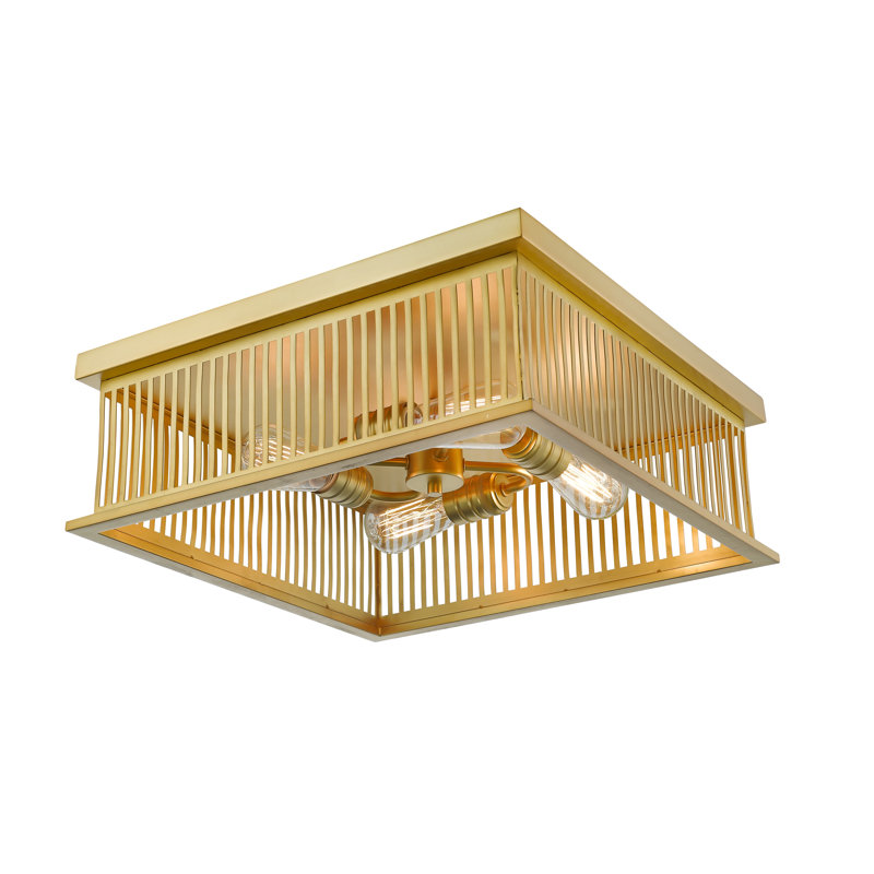 Beddingfield Flush Mount, Brass