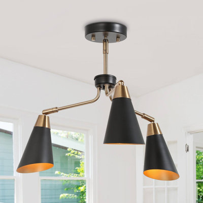 Plafonnier semi-encastré 3 lumières Dalisia