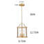 Luminaire suspendu lanterne à intensité variable 8,75 po à 3 lumières avec verre transparent et chaîne réglable-951854506
