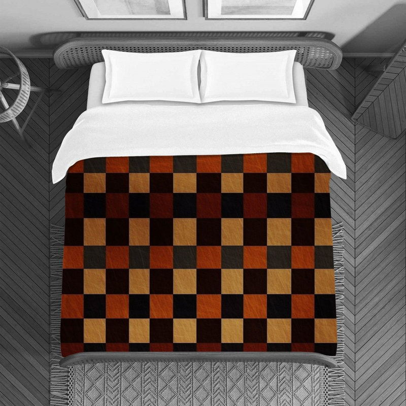 Checkered Duvet Cover, Queen Duvet Cover