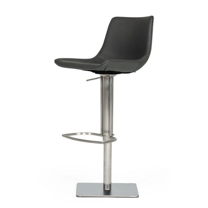 Tabouret pivotant à hauteur réglable Miltonsburg, Gris