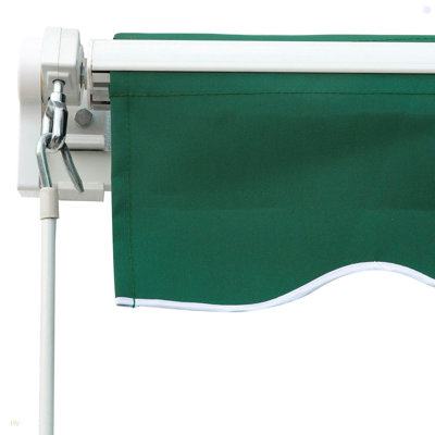 Auvent de patio rétractable, couvre-fenêtre manuel pour l'extérieur