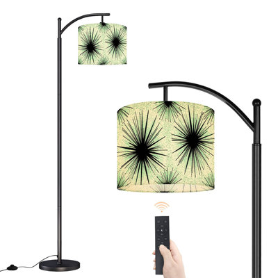 Lampe sur pied à arc avec abat-jour réglable Mid-Century Palm Springs