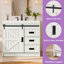 Meuble-lavabo simple-vasque Chimira 36 po, style ferme, blanc-1278055858-1290736616