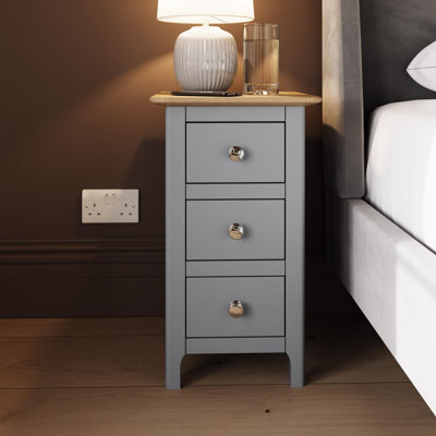 Clary 3 Drawer Bedside Table
