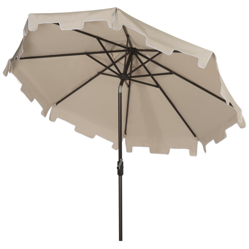 Parasol du marché Coramae, Beige, Brun, 100,79 po L x 100,79 po po