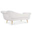 Chaise longue avec accoudoirs à volutes