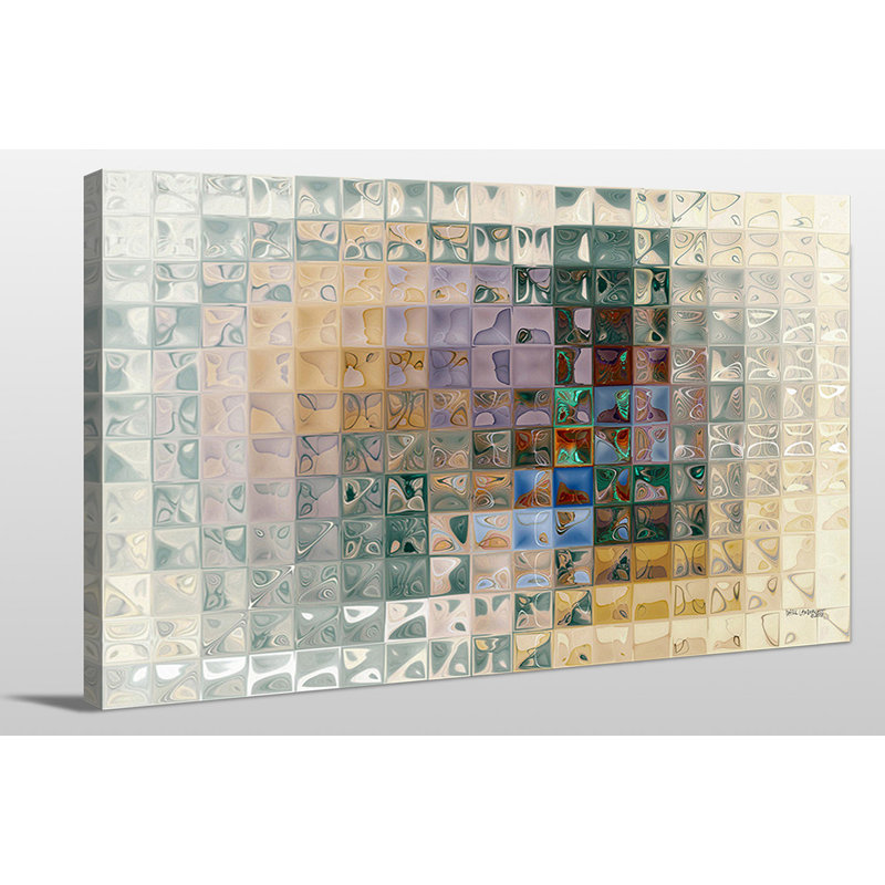 «Tile Art # 7, 2012» par Mark Lawrence, reproduction d'art graphique sur toile, H 18 po x l 30 po x P 1 po, Toile tendue