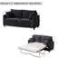 Pull Out Couch With Mattress, 81.5'' 2 Seater Sleeper Bed, Dark Grey, , Easy Assembly For Convertible From 3 - Seater, Memory Foam Frame Long Lasting Comfort In Small Areas-1240769576-1240769579