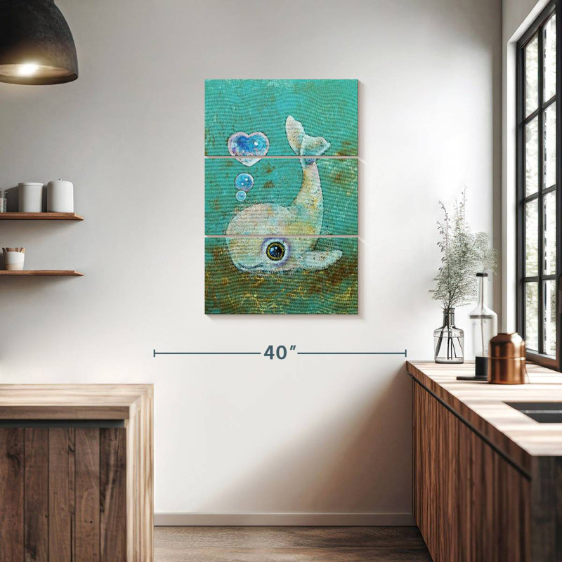 Brampt Baby Whale, 38" H x 24" W