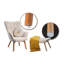 Nekoma Upholstered Accent Chair with Footstool-833743615