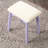 Purple Vanity Stool - Contemporary Design With Stool, Solid Frame, , 32.1"D Dimension Wood Vanity, Organize Your Makeup Essentials-1739380041