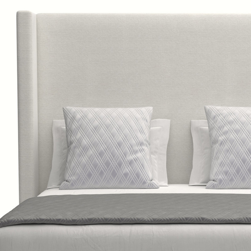 Esparto Upholstered Wingback Bed, Off White Revolution®, Queen