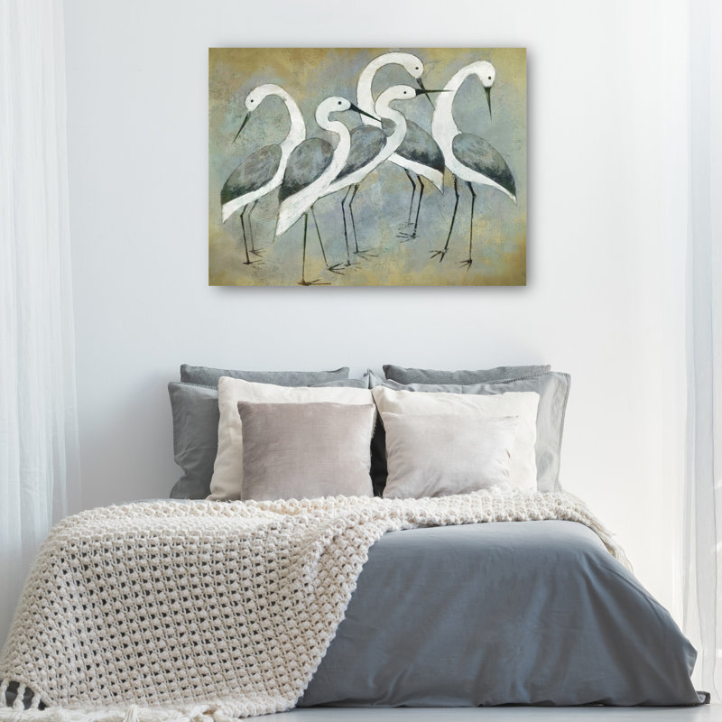 «Crane Portrait Light» par Studio Arts, reproduction d'art sur toile, L 24 po x H 18 po
