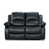 Lowell Black Faux Leather selected