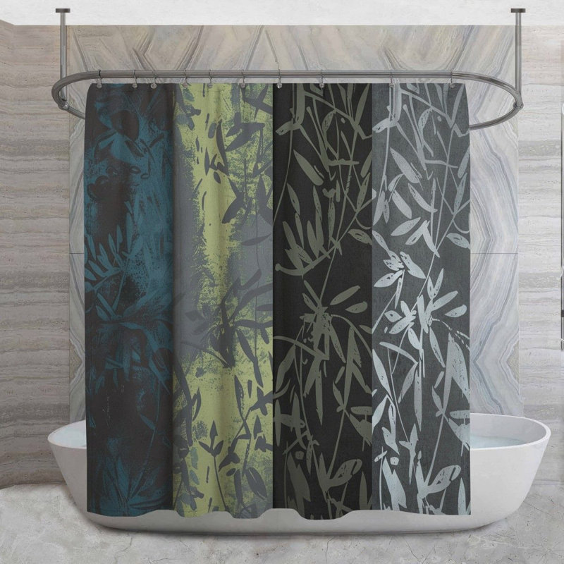 Rideau de douche Clet Floral, H 73 po x l 70 po