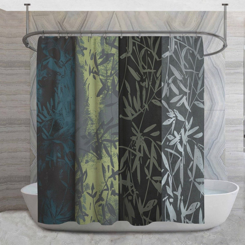 Rideau de douche Clet Floral, H 93 po x l 70 po